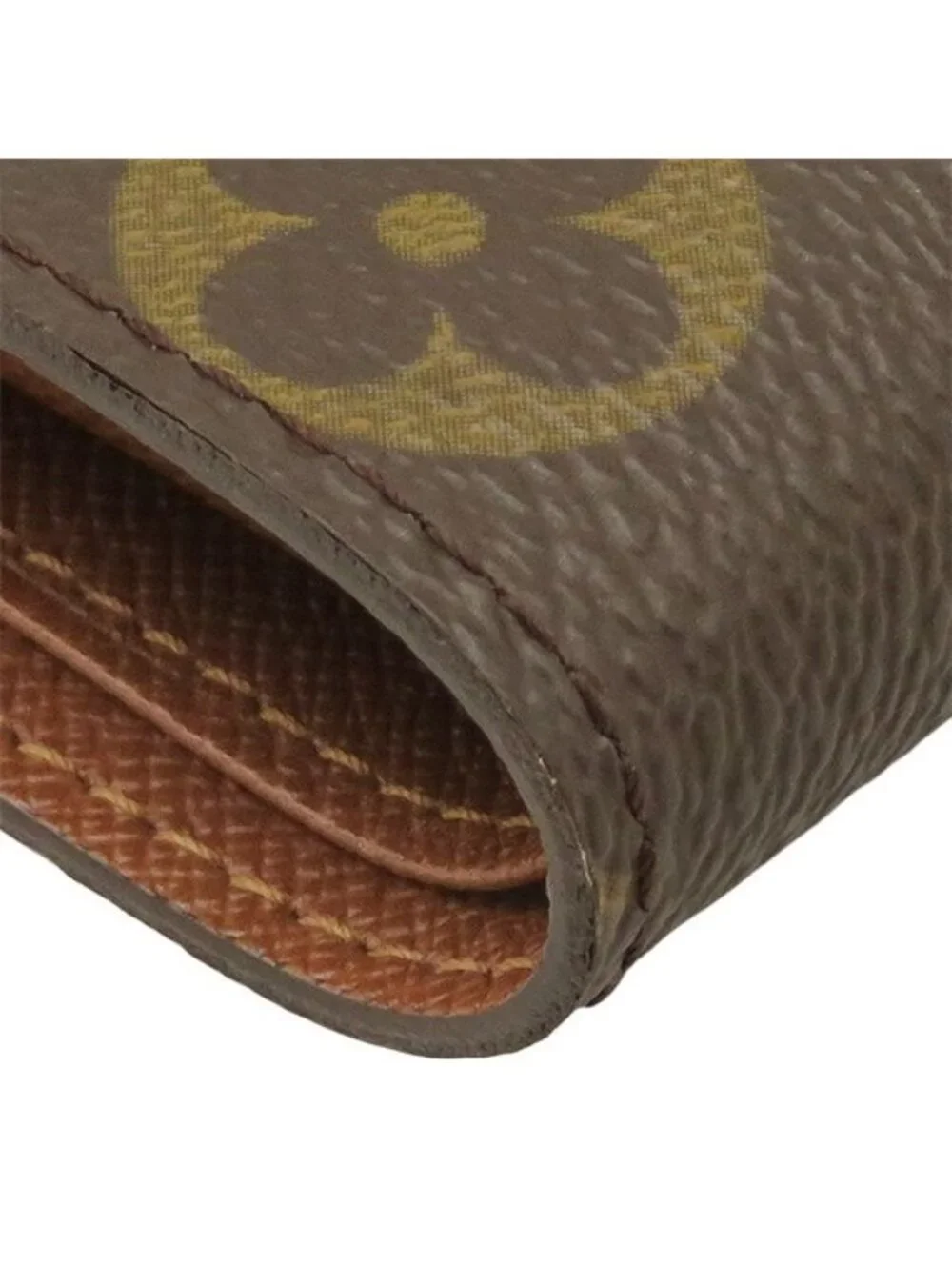 Louis Vuitton Bifold Wallet Portefeuille Marco Monogram Canvas Gold Brown